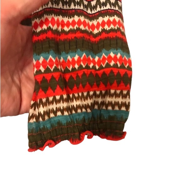 🆕🔥LUCKY BRAND SUPER CUTE&STYLISH&TRENDY STRIPED LONGSLEEVE BOHO TOP!!MSRP 60$ - Picture 10 of 12